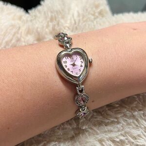 Gloria Vanderbilt Quartz Heart Watch